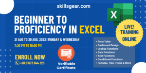 Course Banner - Beginner to Proficiency in Excel